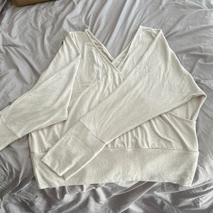 EXPRESS cross front sweater size XL (cream)